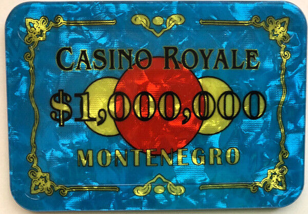 $1,000,000 JAMES BOND CASINO ROYALE POKER PLAQUE