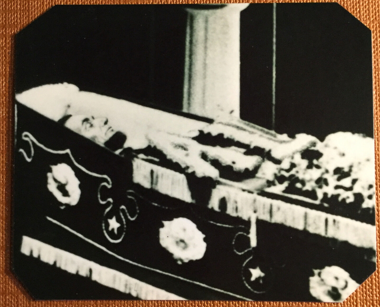 President A. Lincoln in casket tintype C1067RP