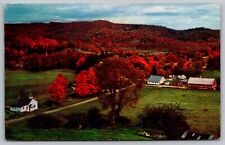Corinth Vermont New England Village Scenic Autumn Landscape Chrome Postcard picture