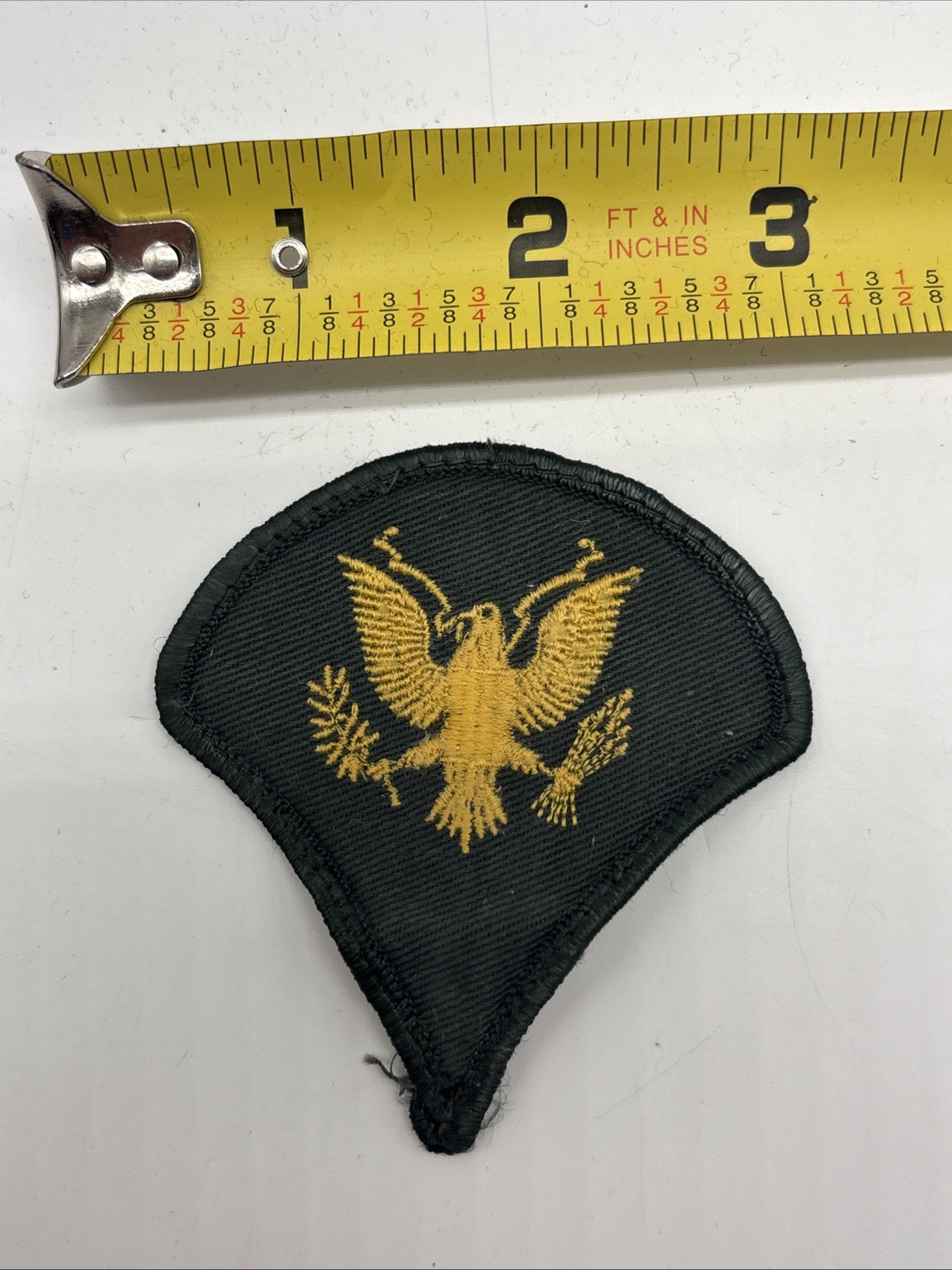 U.S. Military Specialists 4 E-4 Rank Patch Insignia Yellow Green Merrowed Sew On U.S. Military Specialists 4 E-4 Rank Patch Insignia Yellow Green Merrowed Sew On