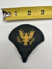 U.S. Military Specialists 4 E-4 Rank Patch Insignia Yellow Green Merrowed Sew On picture