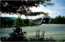 Windsor-Cornish Covered Bridge Spanning Connecticut River VT/NH Postcard picture