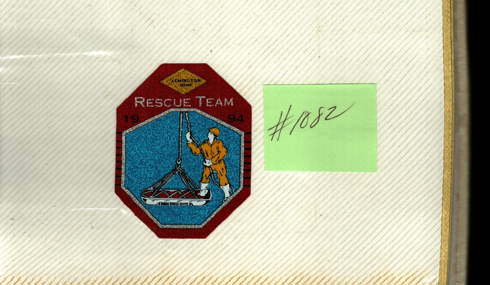 NICE AUSTRALIA LEMINGTON MINE RESCUE TEAM COAL MINING STICKERS # 1082