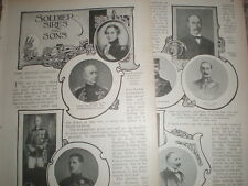 Article on military families Wolsey Wood Lansdown Salmond Roberts Norman 1900 picture