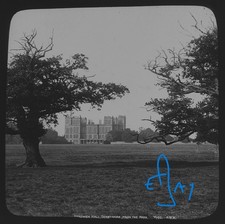 Photograph HARDWICK HALL ( FROM PARK )  DERBYSHIRE C1890 GWW Magic Lantern Slide picture