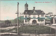 South Royalton Vermont VT - HIGH SCHOOL - Hand Colored Postcard picture