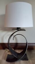 Large Hubbardton Forge (Fullered Impressions?) Bronze Brutalist Table Lamp picture