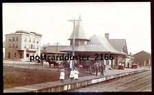 DANVILLE Quebec 1910s Train Station. Real Photo Postcard picture