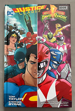 JUSTICE LEAGUE POWER RANGERS HC (2017)  1ST PRINTING-TOM TAYLOR & STEPHEN BYRNE picture