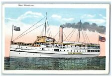 1923 New Shoreham Steamship East Northfield Massachusetts MA Posted Postcard picture