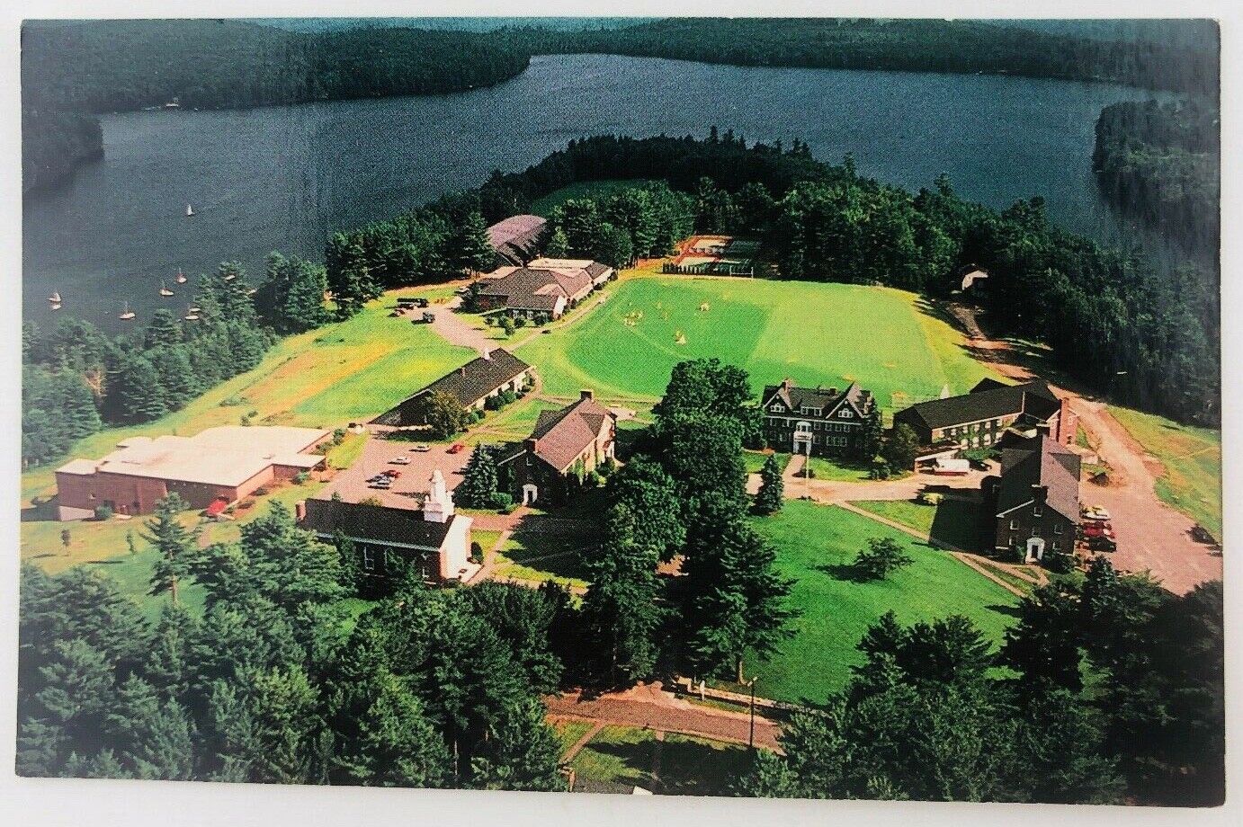 Vintage Canaan New Hampshire NH Cardigan Mountain School Postcard