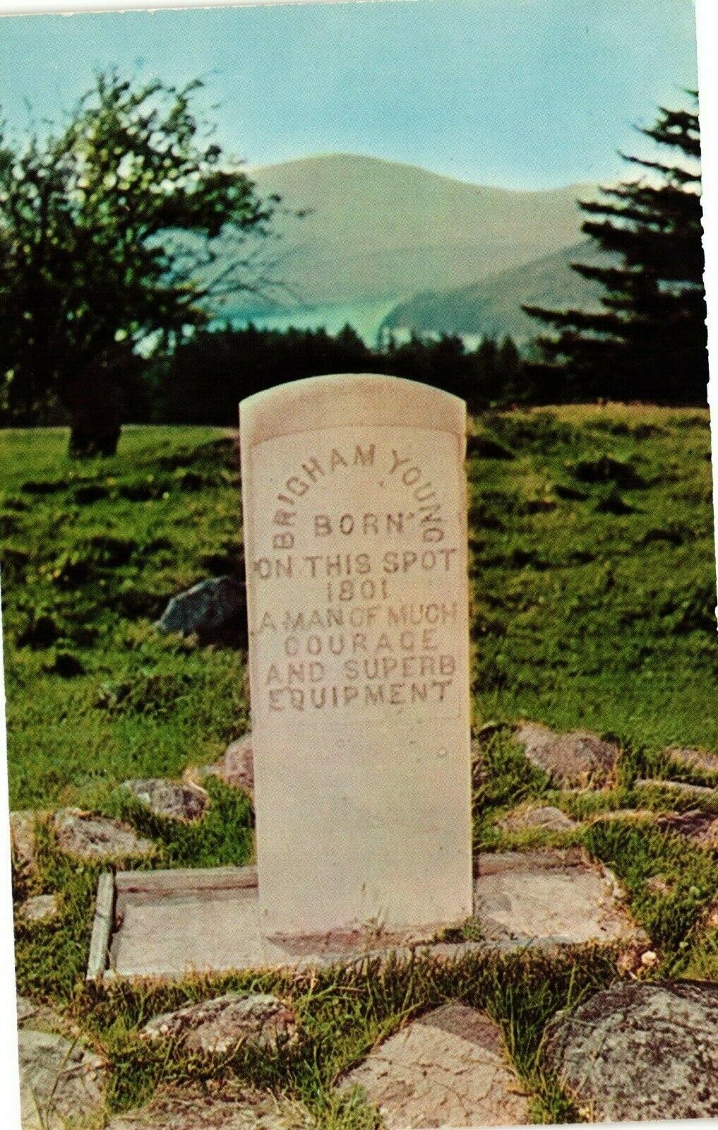 Vintage Postcard - Brigham Young Birthplace Whitingham Vermont VT #10304