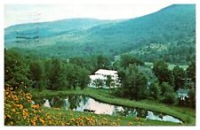 Lake at the Windham House Colonial Resort on Route 23 1978 New York  Postcard picture