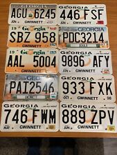 Authentic Georgia license Plates - Lot Of 10 picture