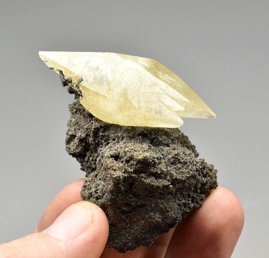 Calcite with Galena - Fletcher Mine, Reynolds Co., Missouri