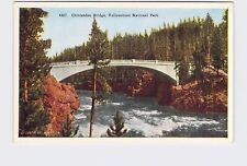 PPC Postcard National State Park Yellowstone Chittenden Bridge picture