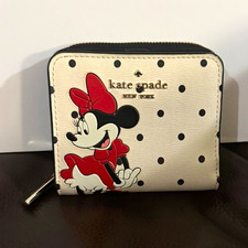 kate spade NEW YORK Disney Minnie Mouse Polka Dot Zip Around Wallet Small picture