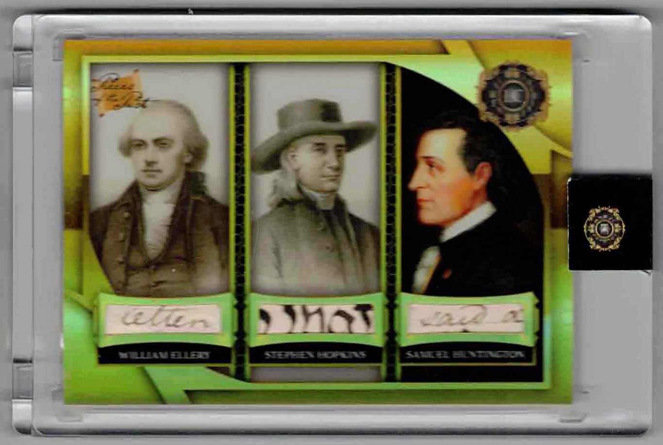 Pieces Of The Past 1776 Freedom Fighters Ellery Hopkins Huntington Triple Relic Pieces Of The Past 1776 Freedom Fighters Ellery Hopkins Huntington Triple Relic