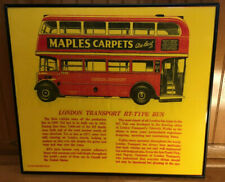  London Transport RT-Type Bus Double Decker Tapestry/Duster Printed In England picture