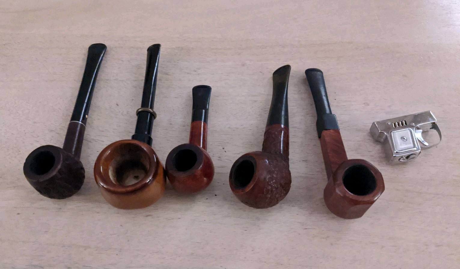 Vtg Tobacco Cigarette Pipes And Lighter Willard Weber Shirt Snorter Dorset READ