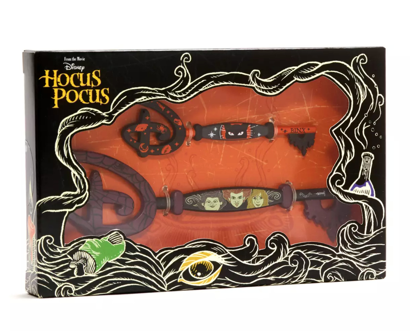 Hocus Pocus Sanderson Sisters Binx Halloween Collectible Disney Opening Key Set