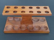 Vintage Fairfax Solid Wooden Rack For 12 Smoking Pipe Holder - Walnut Brown picture