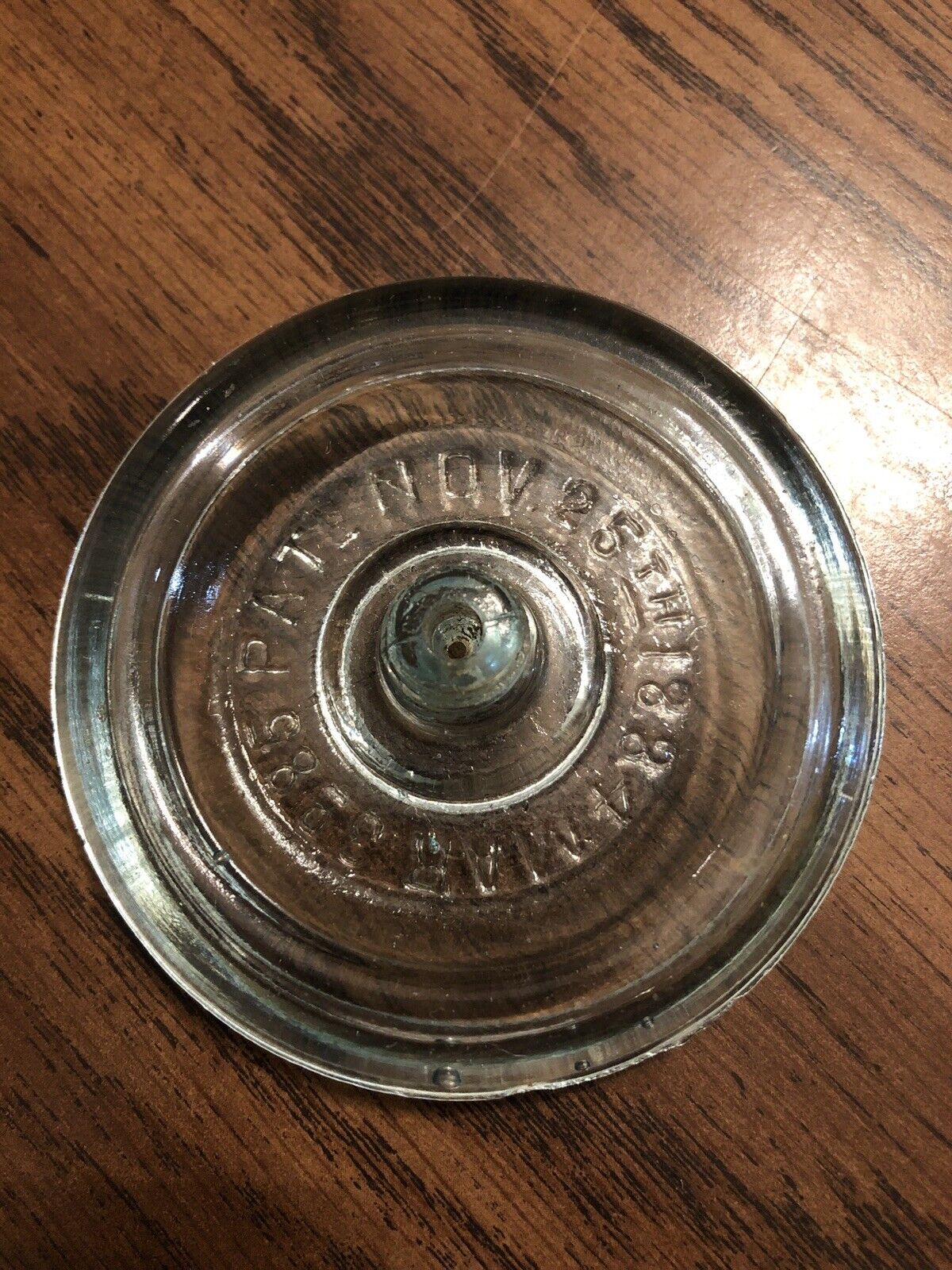 Antique Woodbury Fruit Jar - Glass Lid