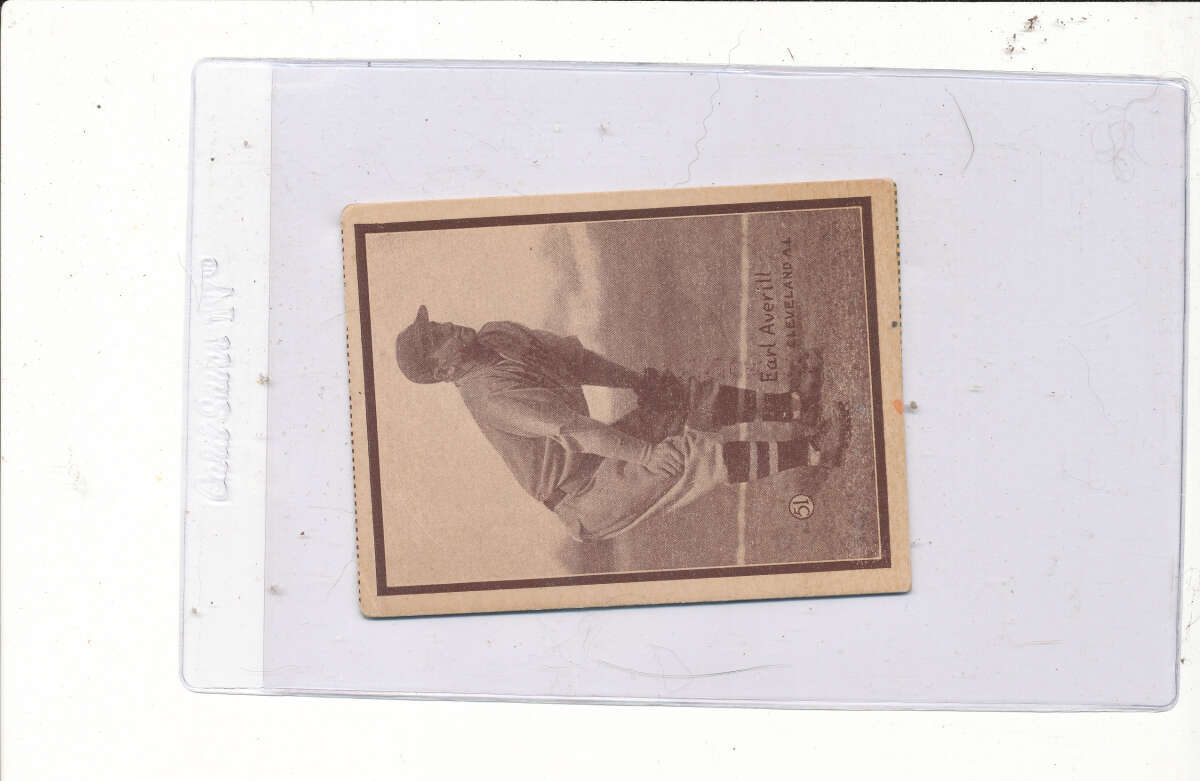 Earl Averill Cleveland Indians 1931 w517 strip card bm