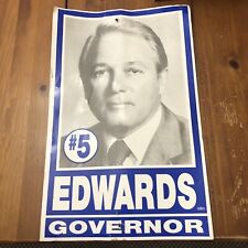 Edwin Edwards Campaign poster, Louisiana Governor Vintage 14 X 22 Has Issues. 1 picture