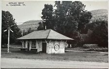 Railroad Depot Rutland Vermont RPPC Postcard picture