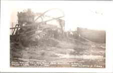 RPPC Train Wreck Great Northern Fast Mail Williston North Dakota Kodak picture