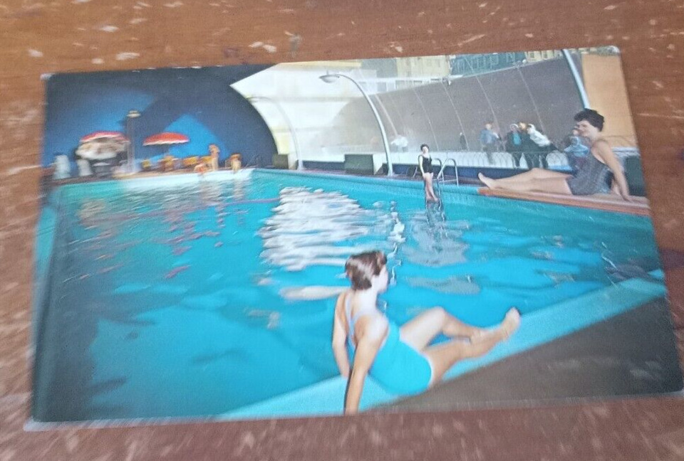 the shelburne Atlantic city n j boardwalk pool postcard  a1