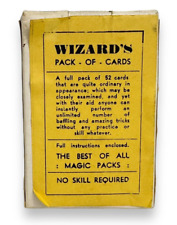 Wizard's Magic Cards Trick Card Deck Ron MacMillan w/ Instructions Vintage Rare picture