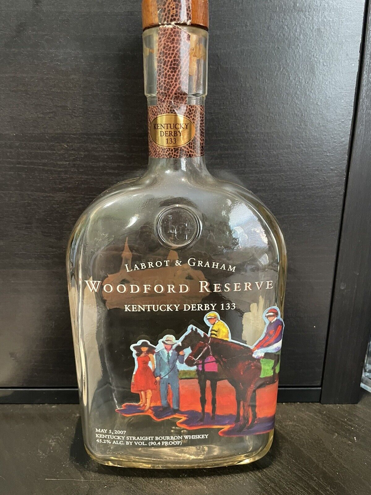 Woodford Reserve Labrot & Graham Kentucky Derby 133 Empty Bottle 2007