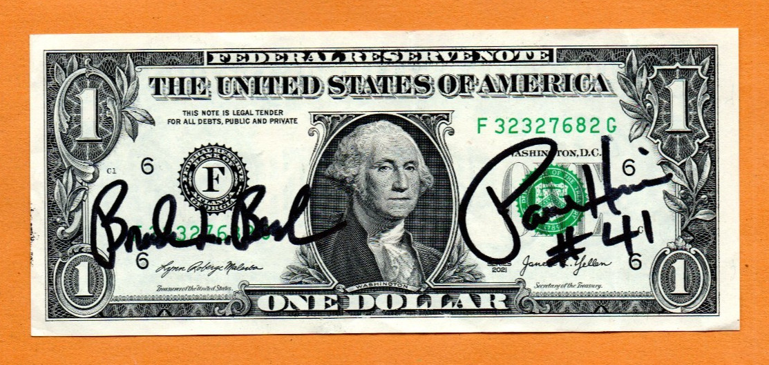 $1 Dollar Banknote Signed 2026 Brandon Beach Treasurer + Paul Hollis US Mint $1 Dollar Banknote Signed 2026 Brandon Beach Treasurer + Paul Hollis US Mint