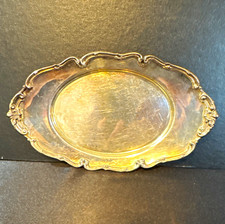 Reed & Barton EPNS Silver Plate Burgundy Oval Tray Platter Serving Tray #6800 picture