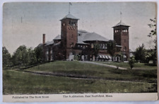 East Northfield, MA- Massachusetts, The Auditorium Antique VTG Postcard c1919 picture
