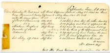 1845 Lycoming Co Court Judgment Expenses  Ford & Stannard vs. Reighard picture
