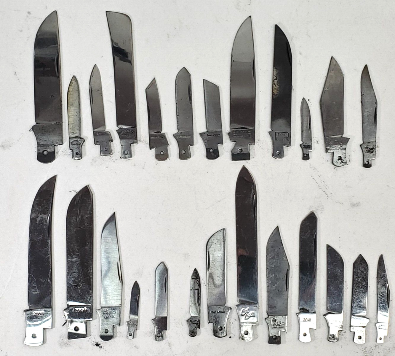 MIXED LOT OF 25 BLADES Schatt & Morgan Queen Cutlery MM Pocket Folding Knife QC