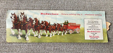 See Budweiser Clydesdale Horses Don Allen's Chevrolet Albany, NY Folding Card picture