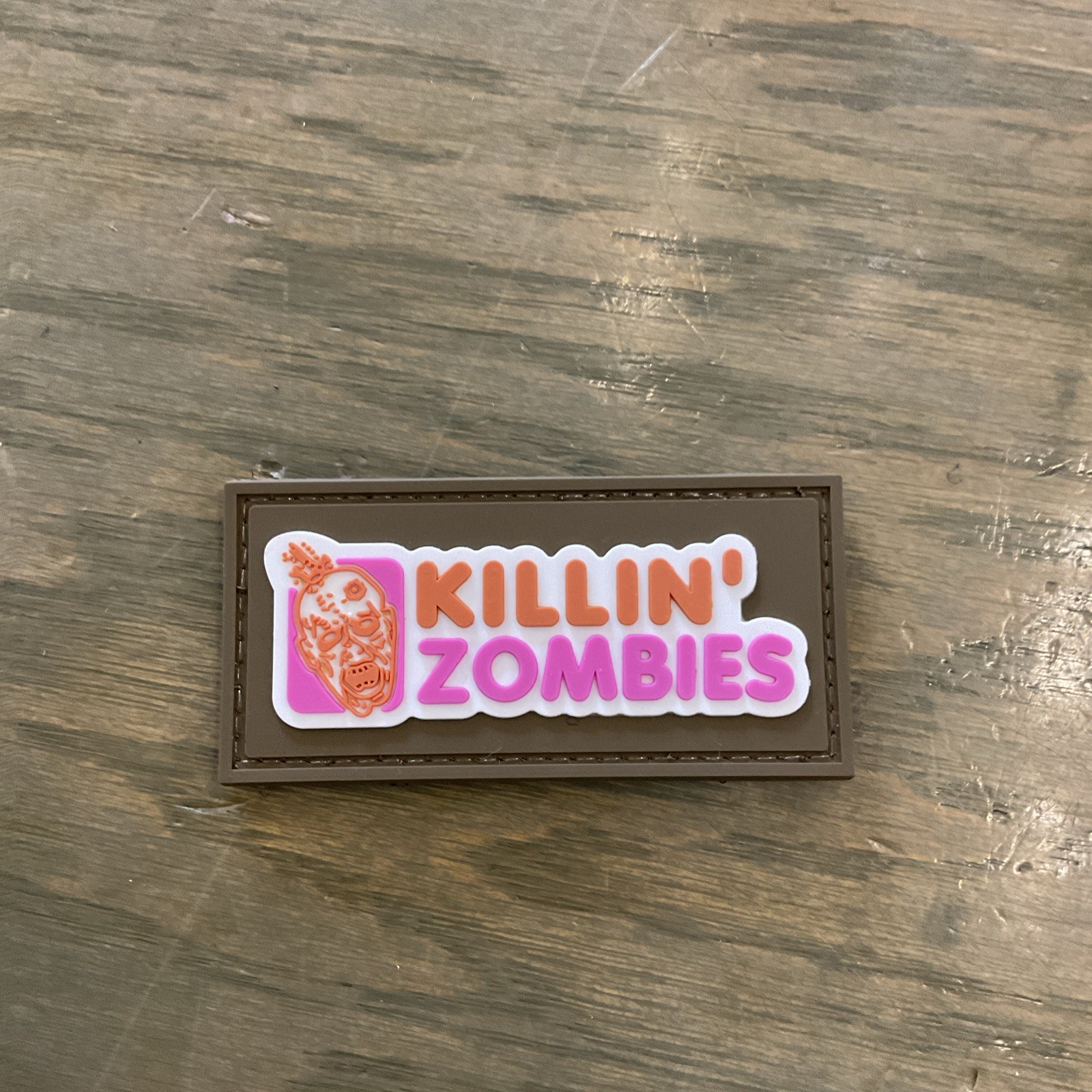 Zombies PVC Patch Hook & Loop Uniform Waterproof Zombies PVC Patch Hook & Loop Uniform Waterproof