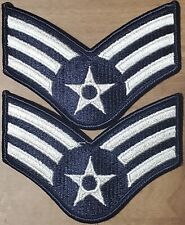Pair US AIR FORCE SENIOR AIRMAN USAF RANK Male 4