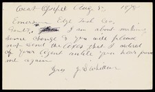 1878 Emerson Edge Tool Co Taftsville VT Victorian Axe Hardware Postal Card NH picture