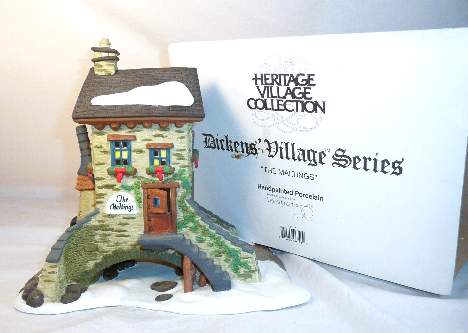 Dept 56 Dickens Christmas Village The Maltings #58335 Good Condition No Lt Cord