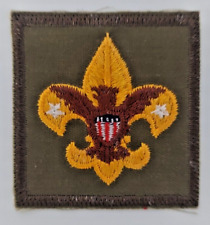 Vintage Boy Scouts of America Tenderfoot Rank Embroidered Patch MINT picture