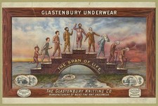 Photo:Glastenbury Knitting Co Span of Life Underwear Ad Poster 1900s picture