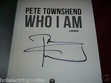 Pete Townshend Signed book WHO I AM THE WHO Autographed in NYC Brand New 1/1 picture