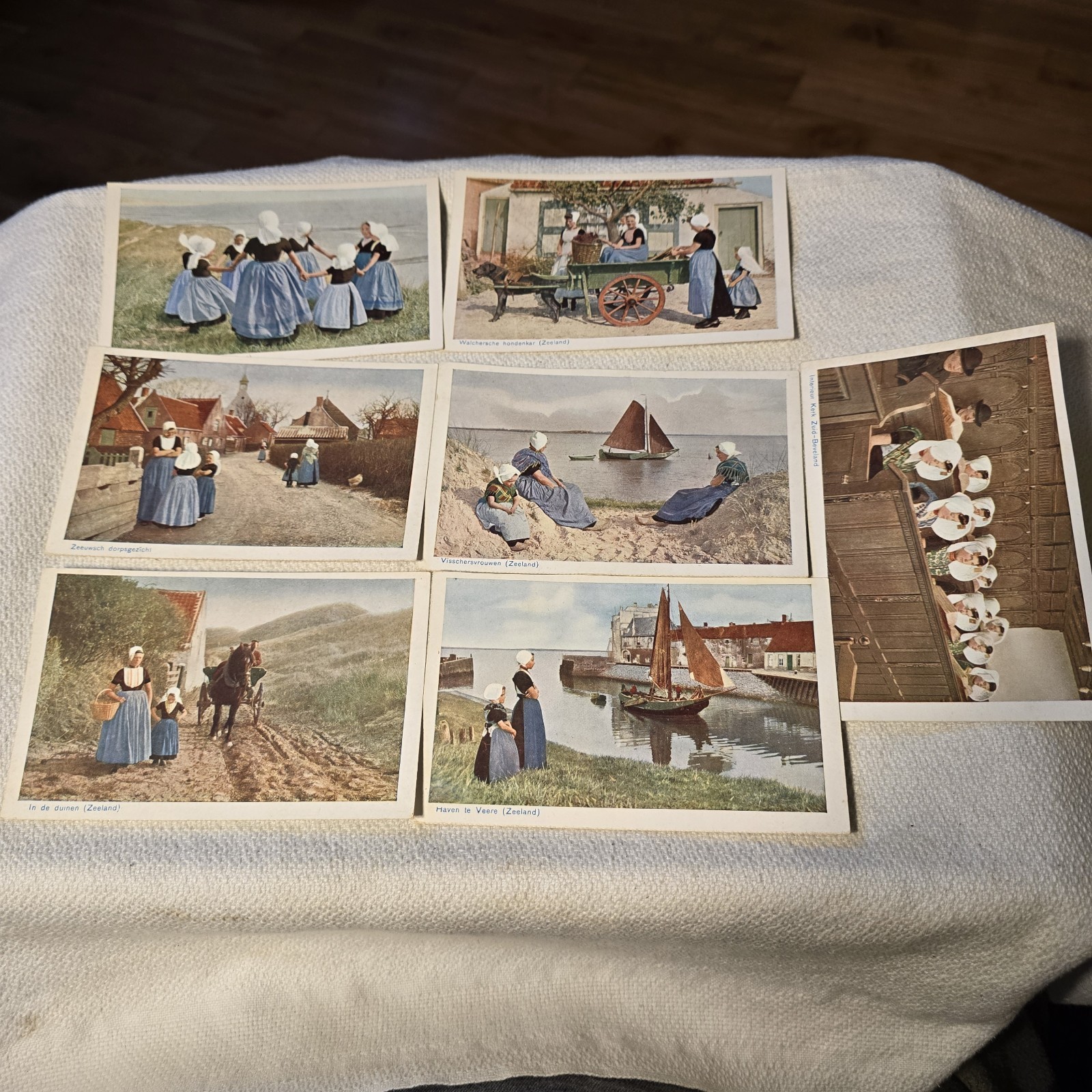 7 Vintage Zeeland Netherlands Postcards Dutch Folk Costume Dog Cart Holland 7 Vintage Zeeland Netherlands Postcards Dutch Folk Costume Dog Cart Holland