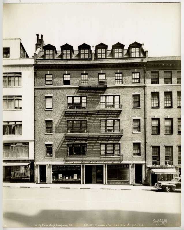Building 823-825 Madison Ave New York City 1944 Irving Underhill Photograph