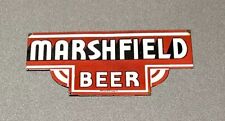 VINTAGE MARSHFIELD BEER ALCOHOL PORCELAIN SIGN CAR GAS AUTO OIL picture